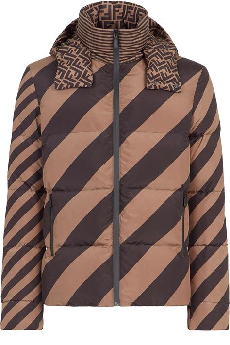 fendi nylon down jacket|Fendi brown nylon jacket.